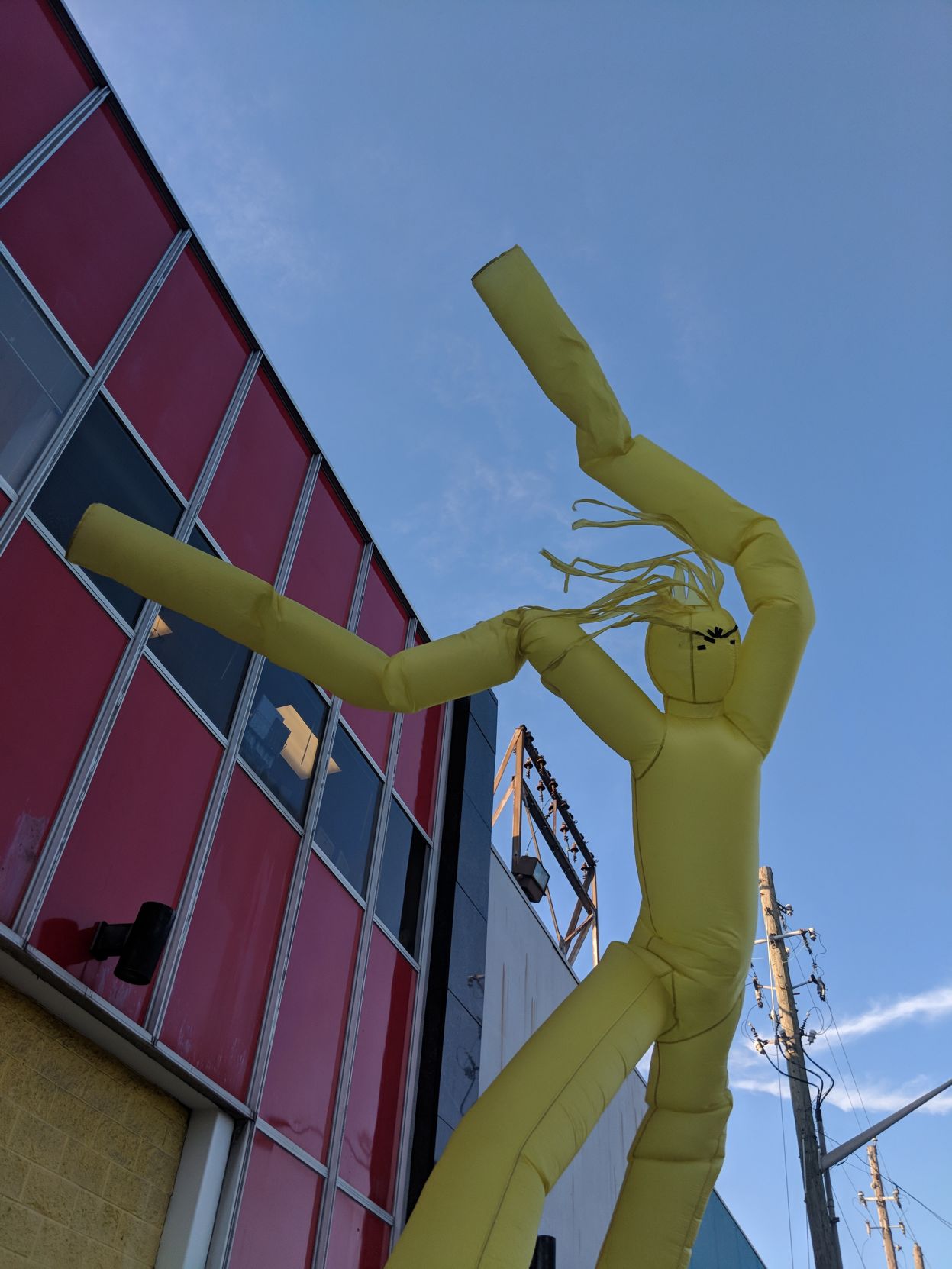 Inflatable with unibrow